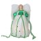 Kurt Adler 12" Green and White Lighted Luck of the Irish Angel Christmas Tree Topper
